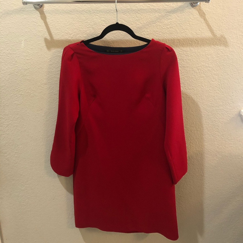 Zara Basic Red Dress Size S